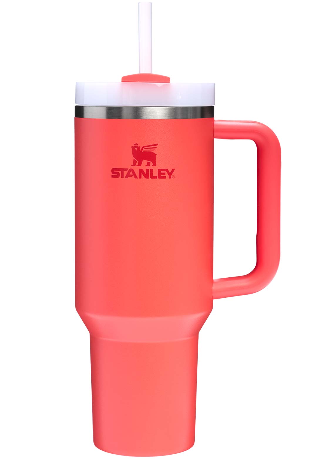 Stanley The Quencher H2.0 FlowState 40 oz Tumbler Hot Coral