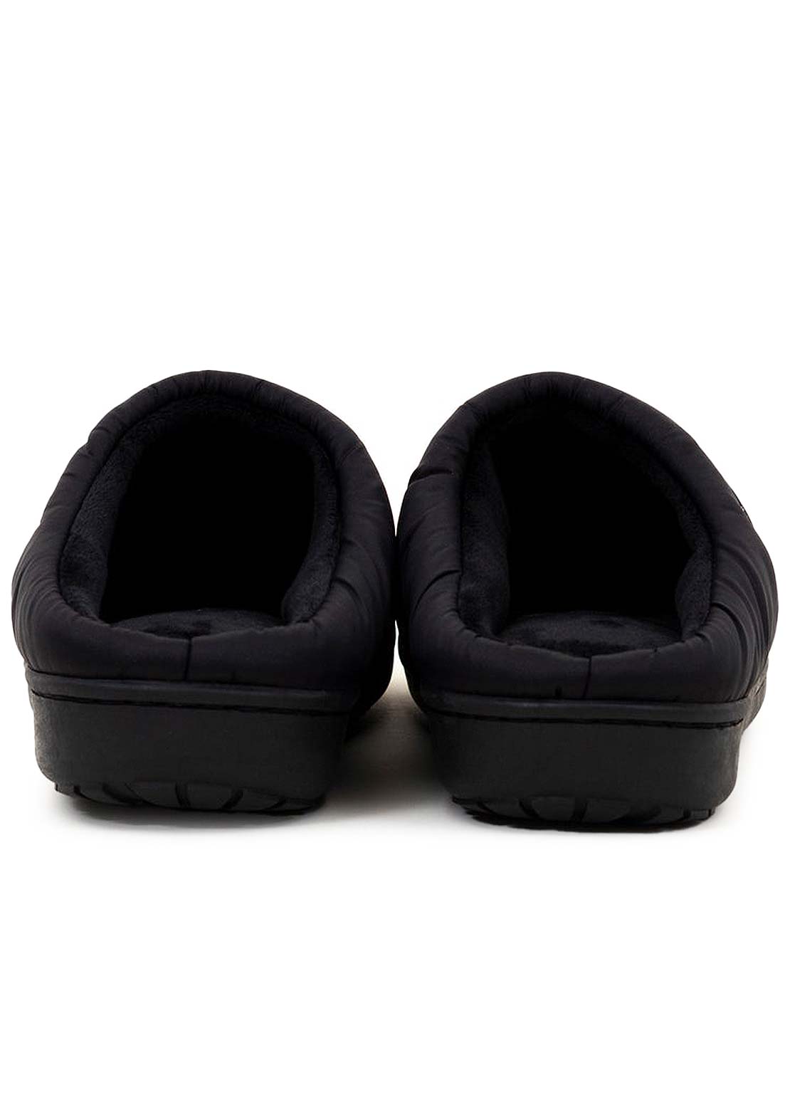 Subu Unisex Quilted Shell Slippers black