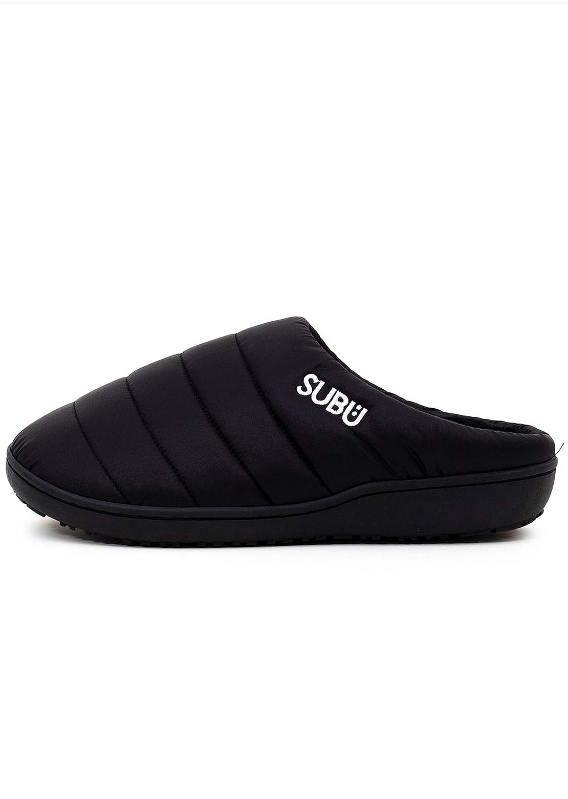 Subu Unisex Quilted Shell Slippers black