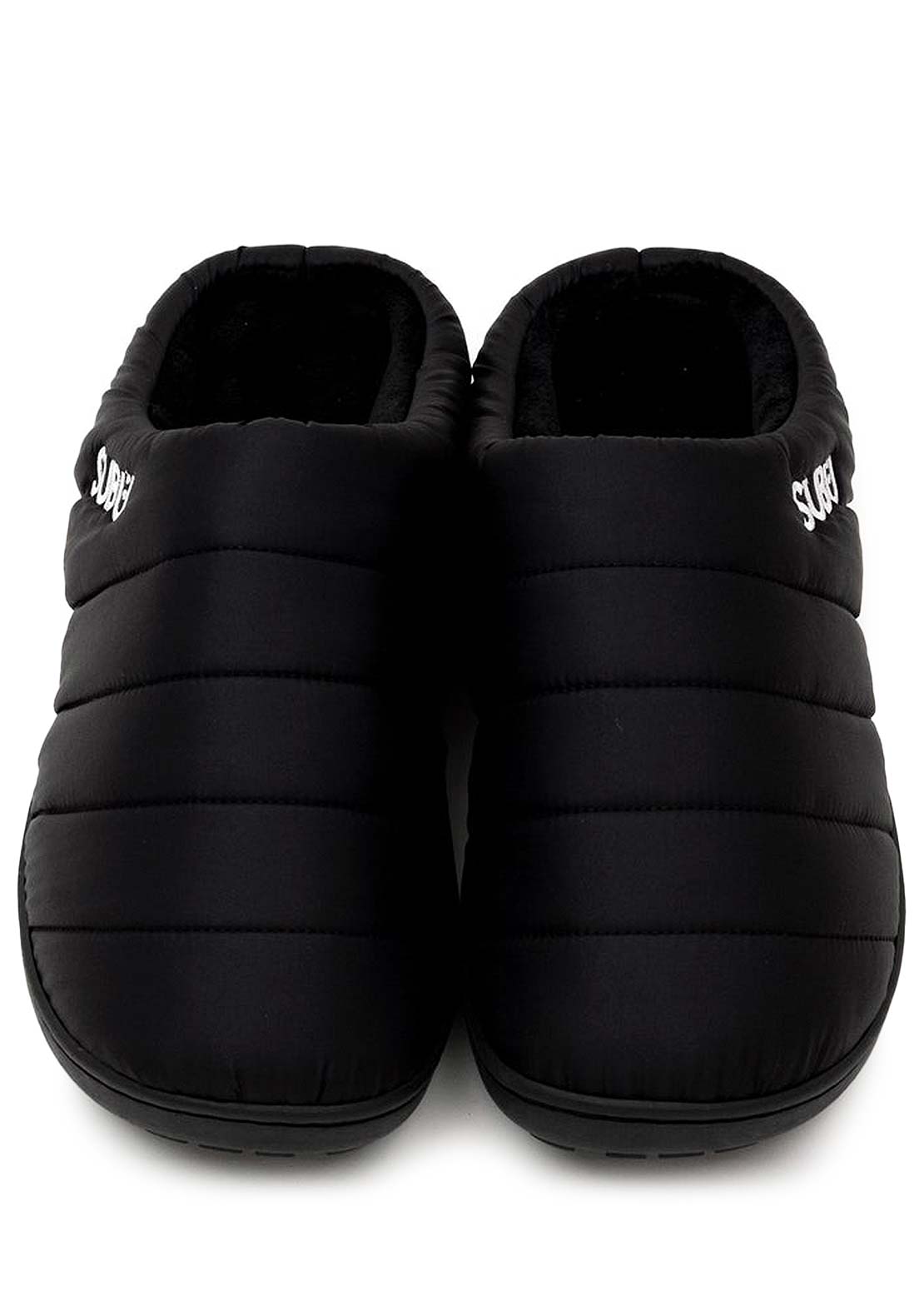 Subu Unisex Quilted Shell Slippers black