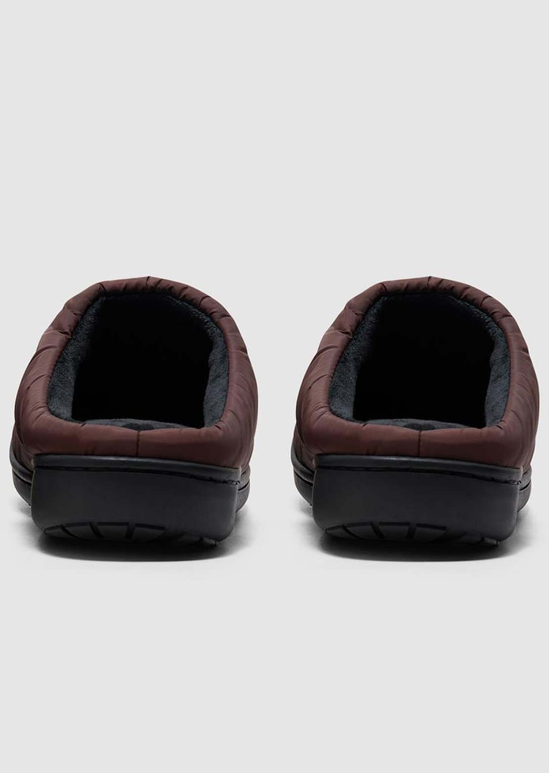Subu Unisex Quilted Shell Slippers Brown