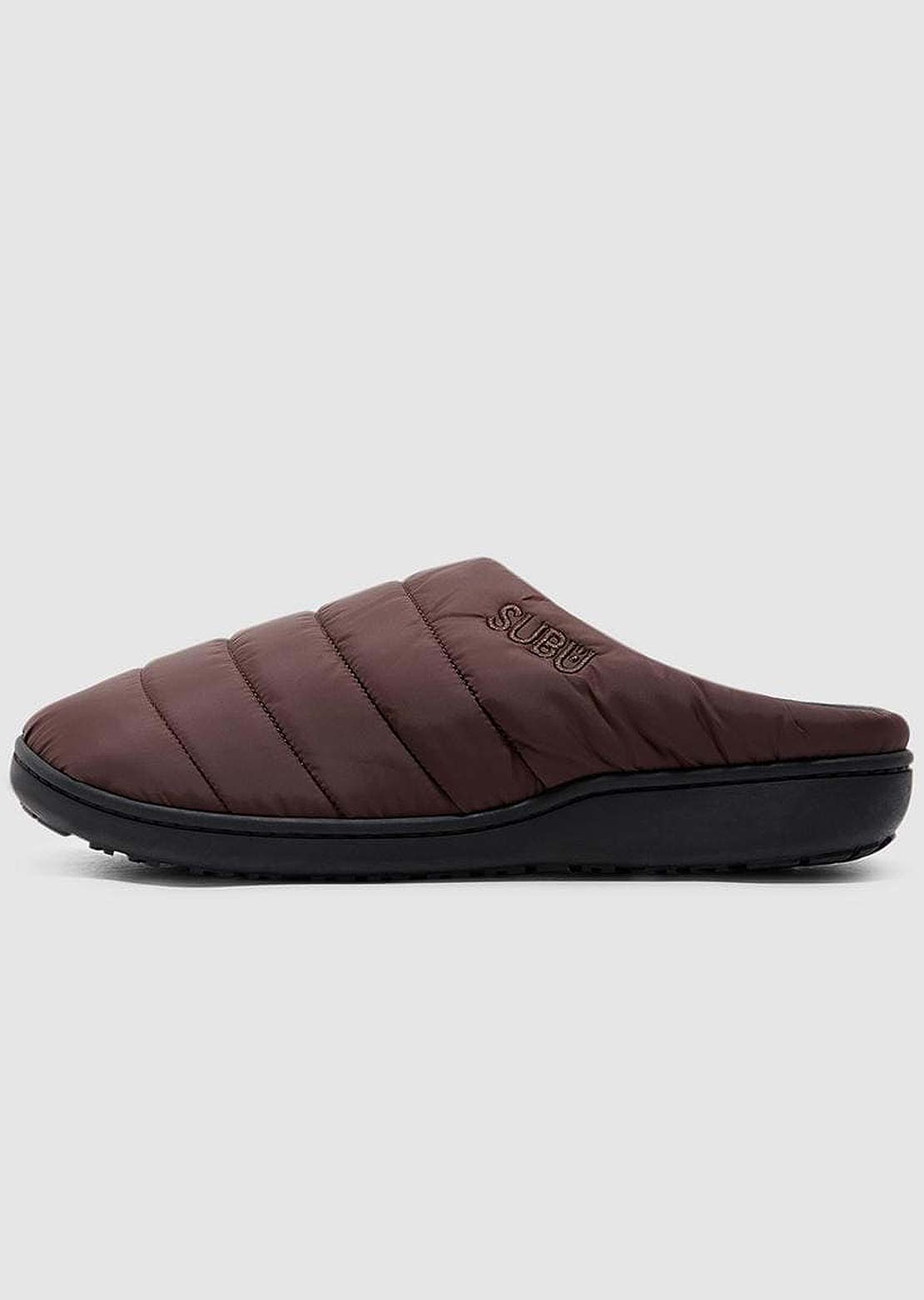 Subu Unisex Quilted Shell Slippers Brown