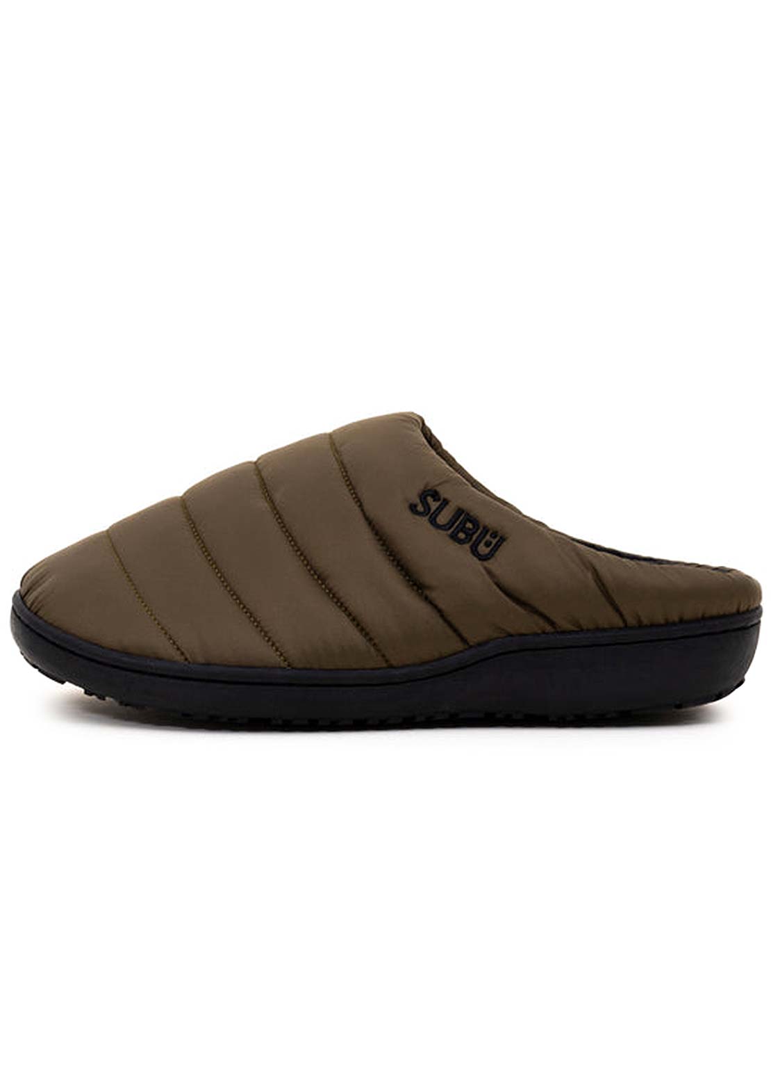 Subu Unisex Quilted Shell Slippers Khaki