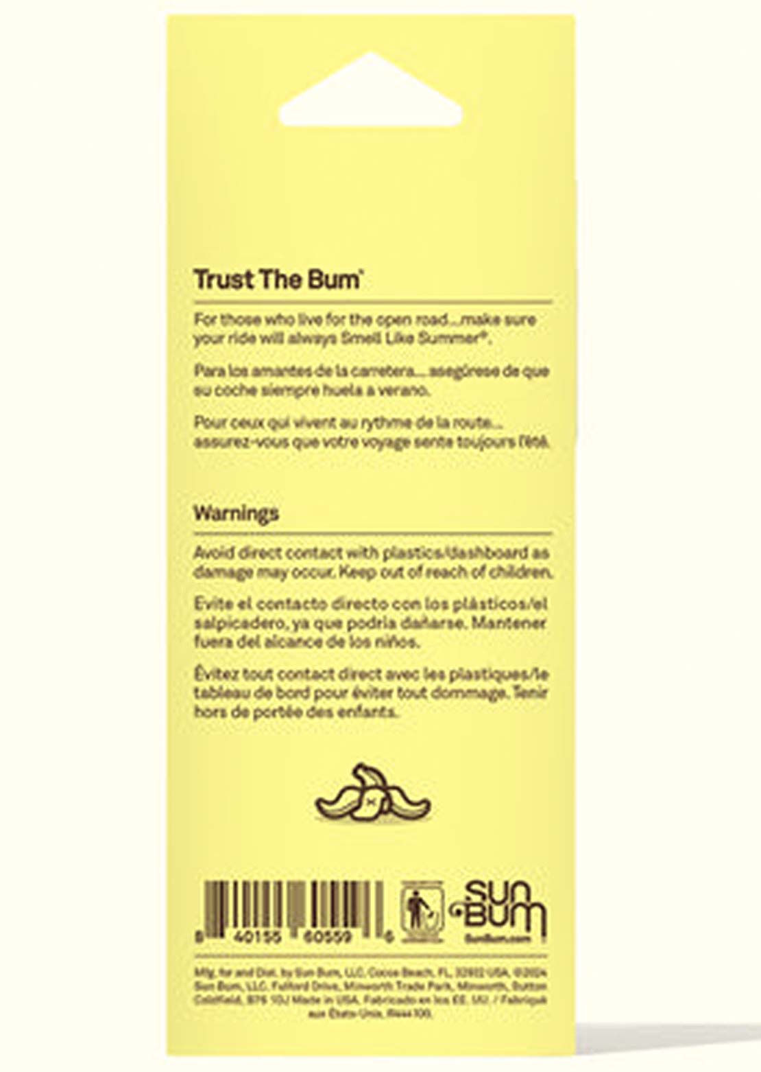 Sun Bum Banana Air Freshener