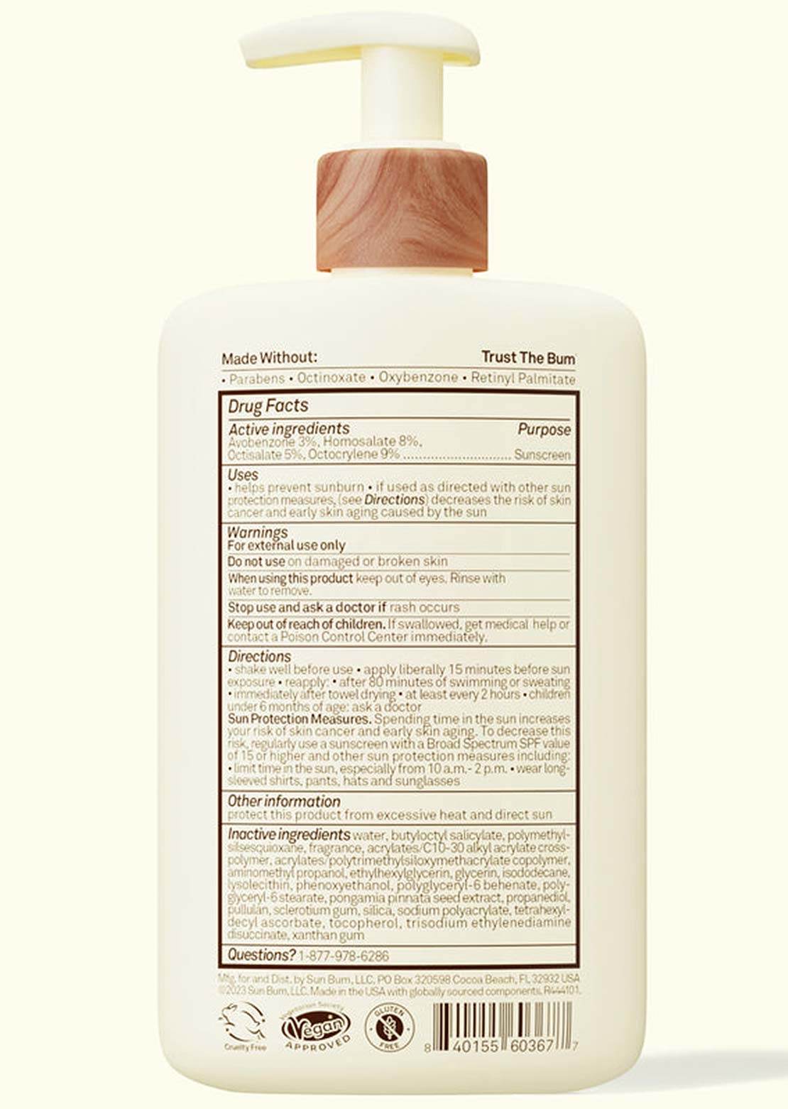 Sun Bum Daily 50 Body Lotion