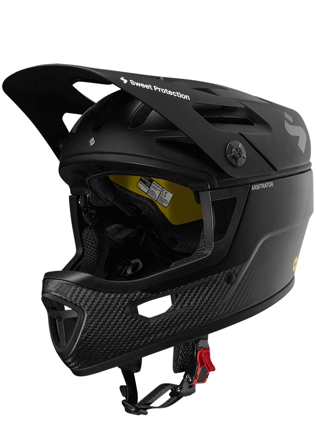 Sweet Protection Men&#39;s Arbitrator Mips Helmet Matte Black/Natural Carbon