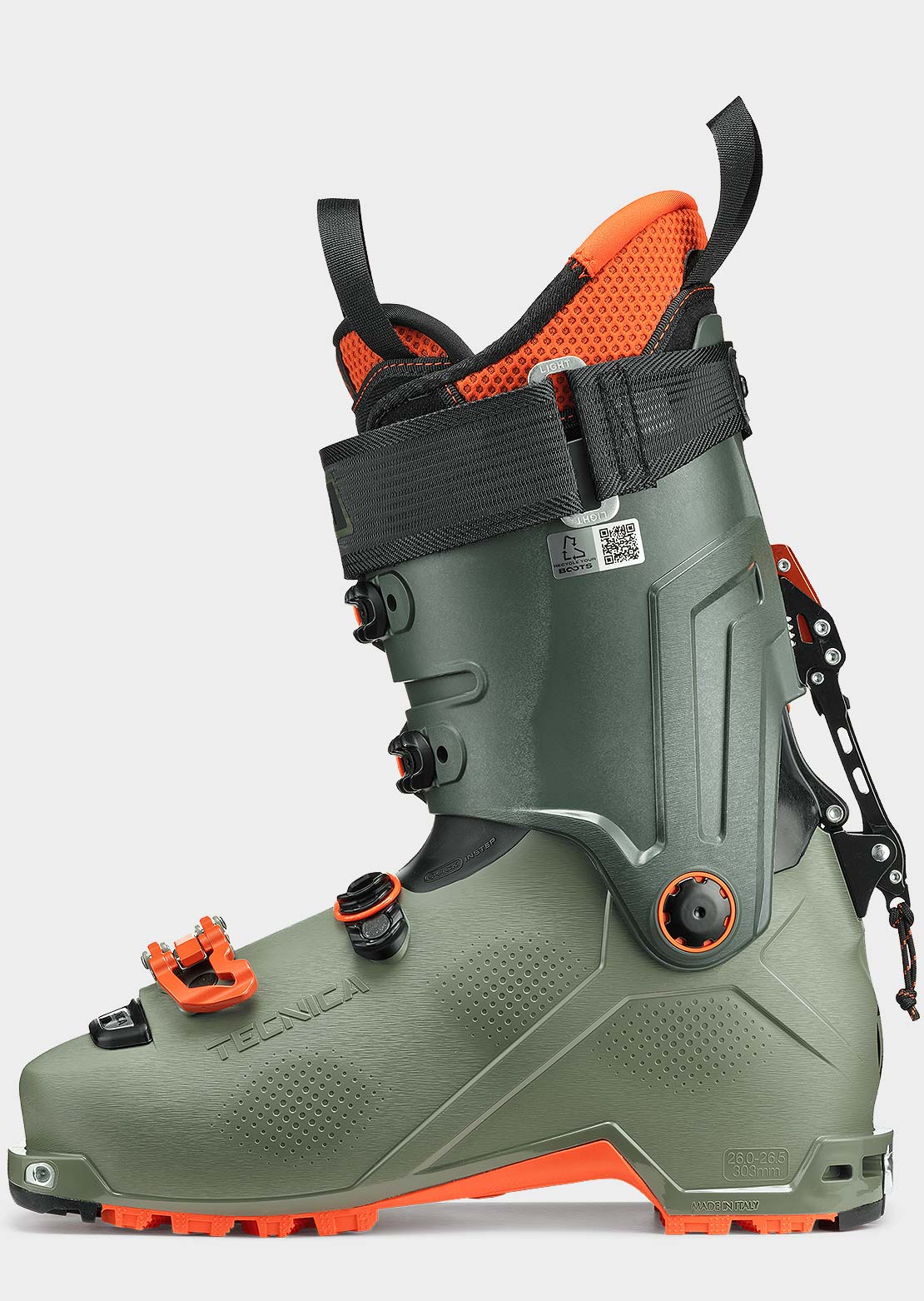 Tecnica Men&#39;s Zero G Tour Scout Ski Boots Camp Green