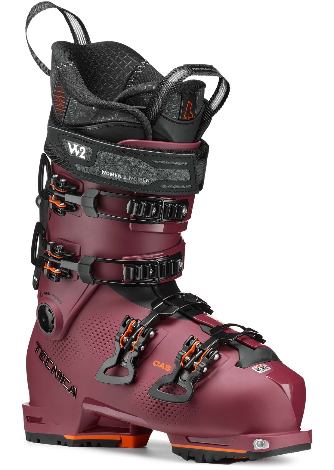 Tecnica Women&#39;s Cochise 105 Ski Boots Progressive Bordeaux