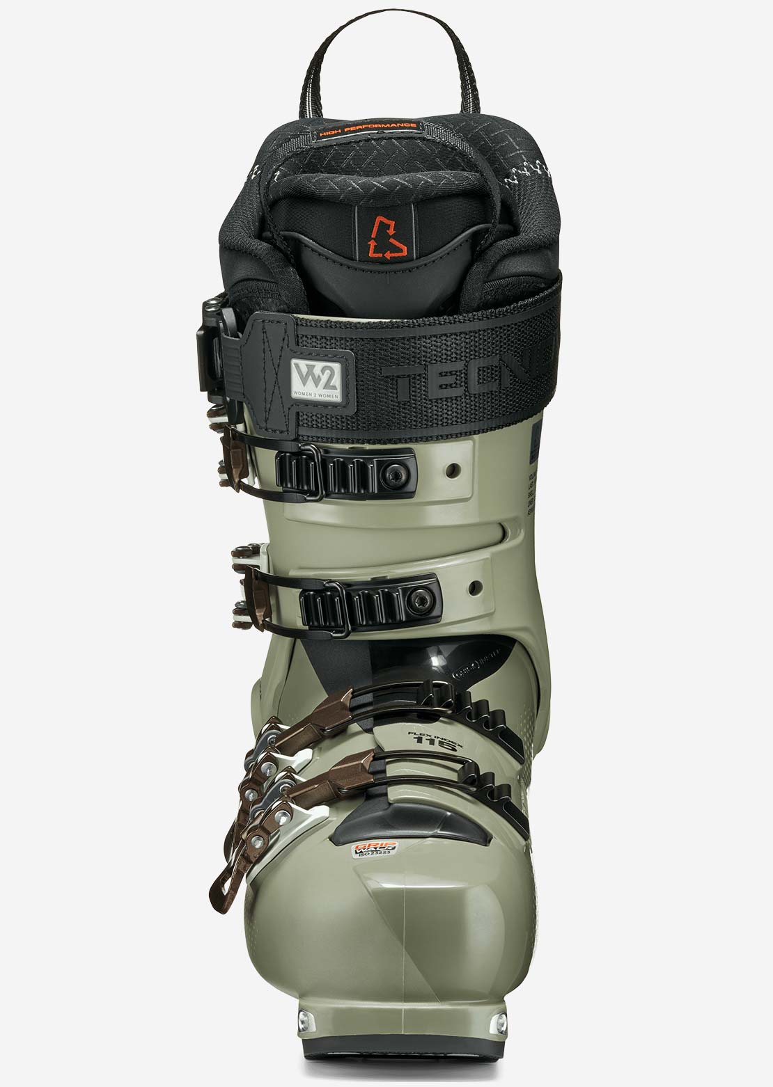 Tecnica Women's Cochise 115 W Ski Boots Camp Green