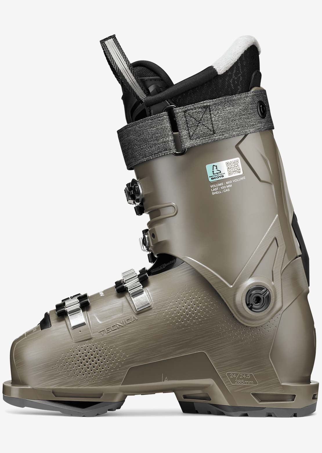 Tecnica Women's Mach Sport MV 75 W Ski Boots Transition Gray