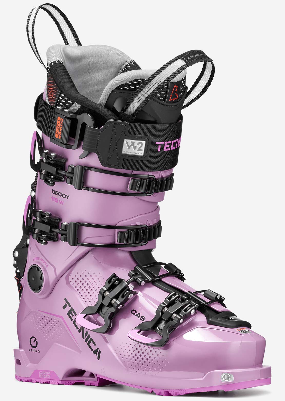 Tecnica Women's Zero G Decoy 115 W Ski Boots Progressive Pink