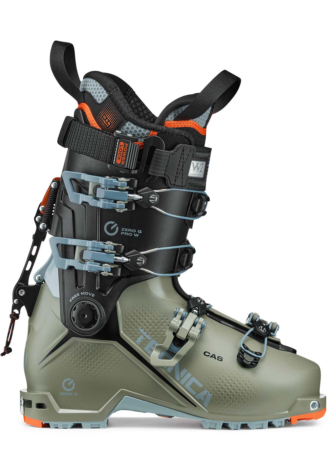 Tecnica Women's Zero G Tour Pro Ski Boots Camp Green