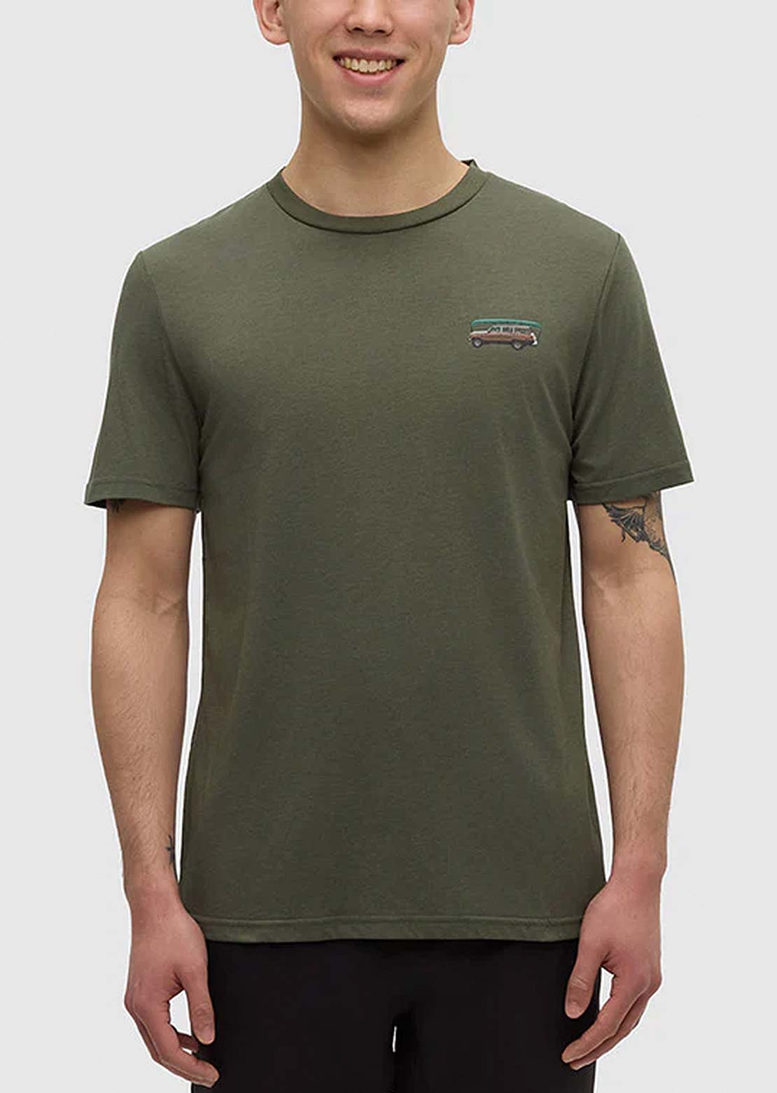 Tentree Men's Lake Tentree T-Shirt Deep Olive/Lake Day