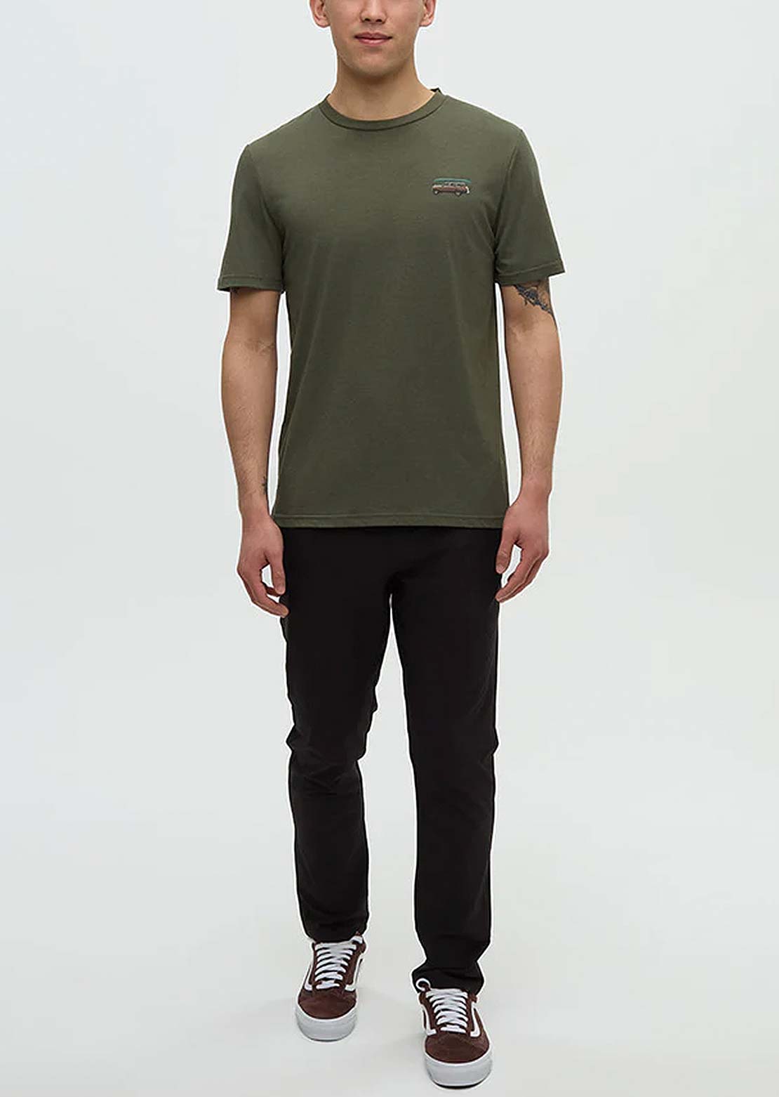 Tentree Men's Lake Tentree T-Shirt Deep Olive/Lake Day