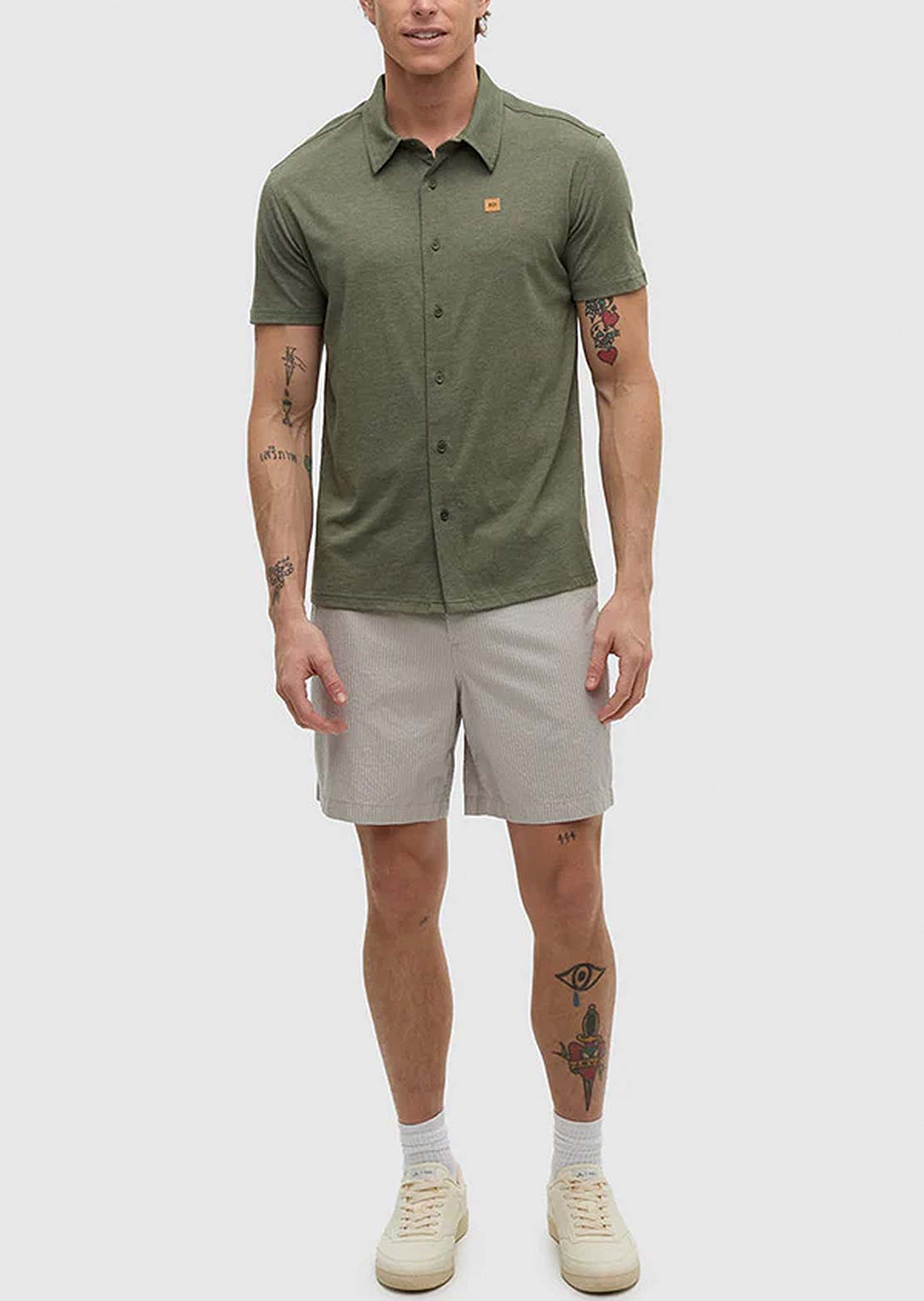 Tentree Men's Mullan Shorts Sand Stone