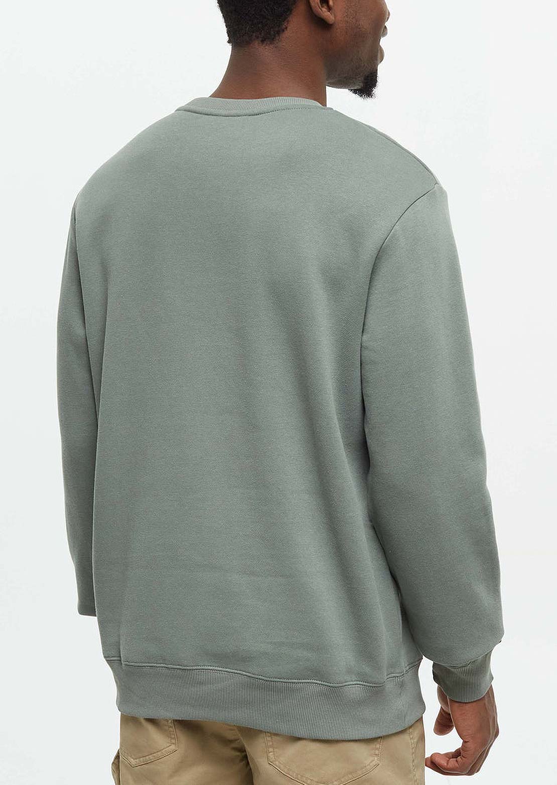 Tentree Men&#39;s Reynard Crew Longsleeve Agave Green
