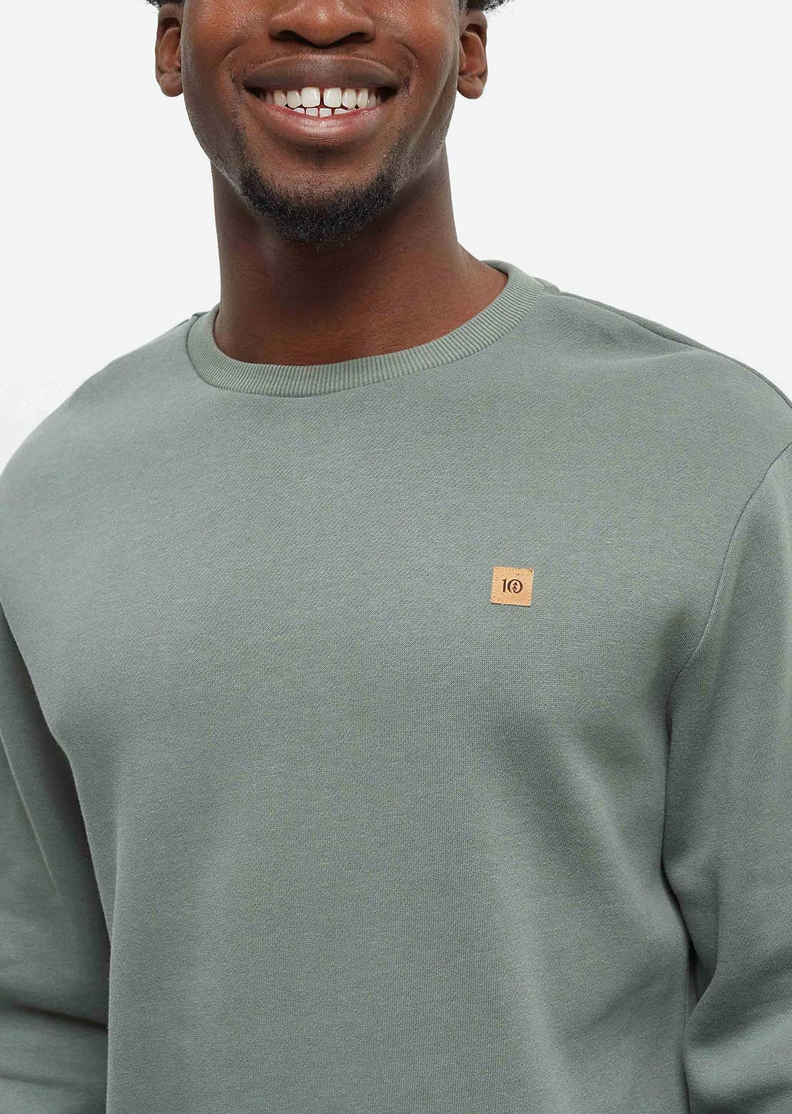 Tentree Men&#39;s Reynard Crew Longsleeve Agave Green
