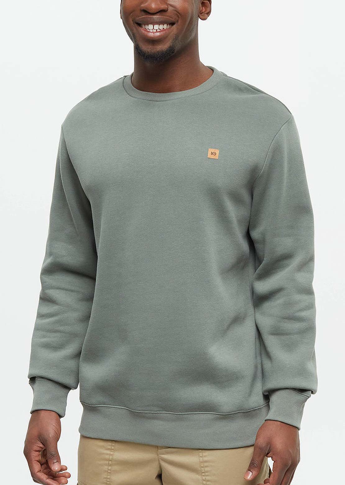 Tentree Men&#39;s Reynard Crew Longsleeve Agave Green