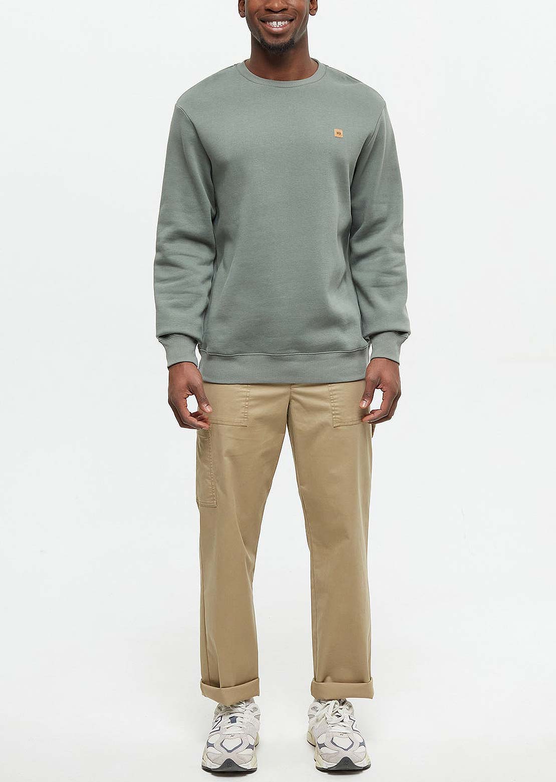 Tentree Men&#39;s Reynard Crew Longsleeve Agave Green