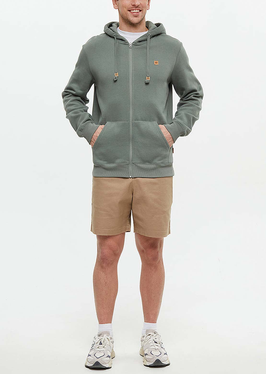 Tentree Men&#39;s Reynard Zip Hood Agave Green