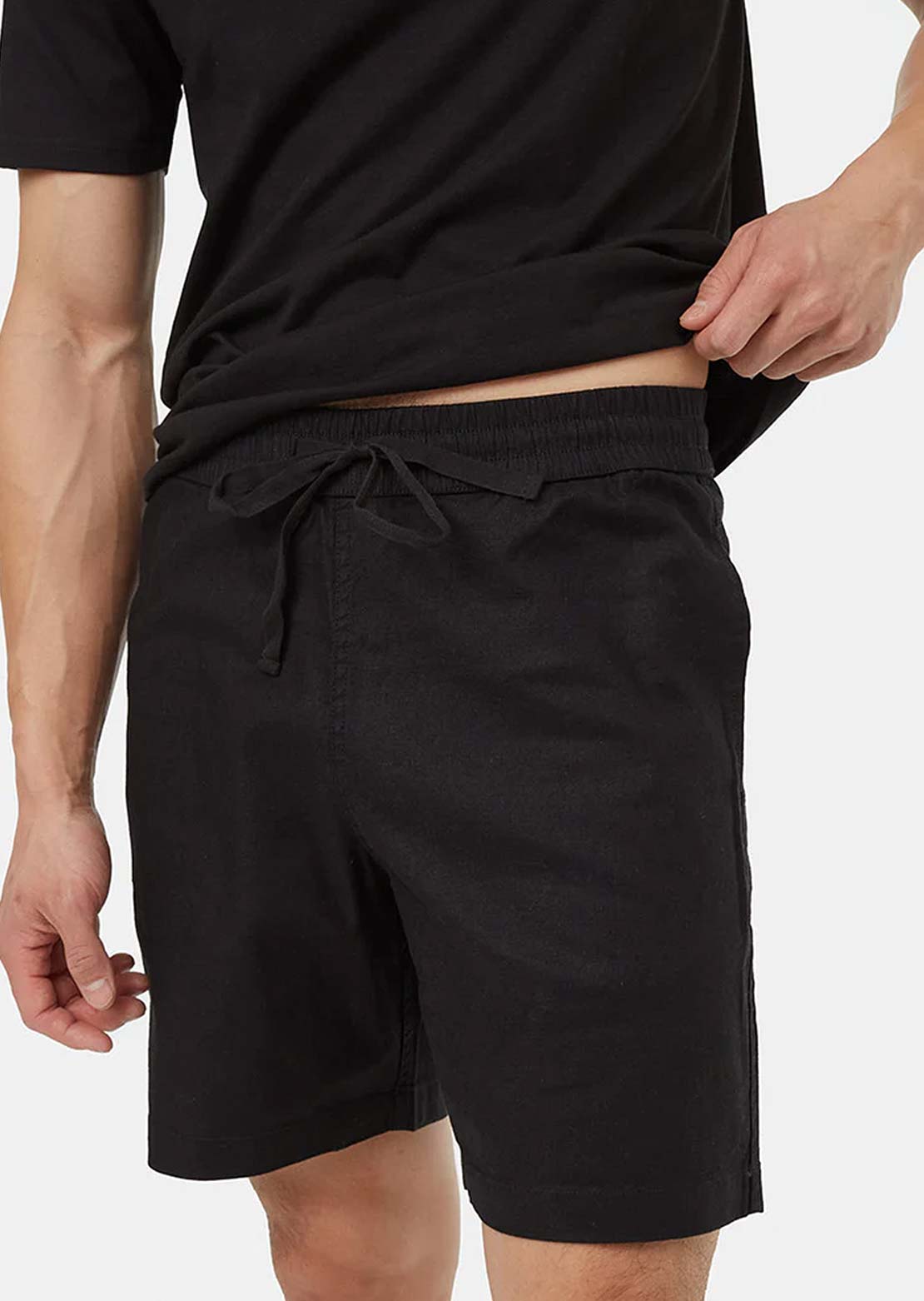 Tentree Men's Reynolds Shorts Meteorite Black
