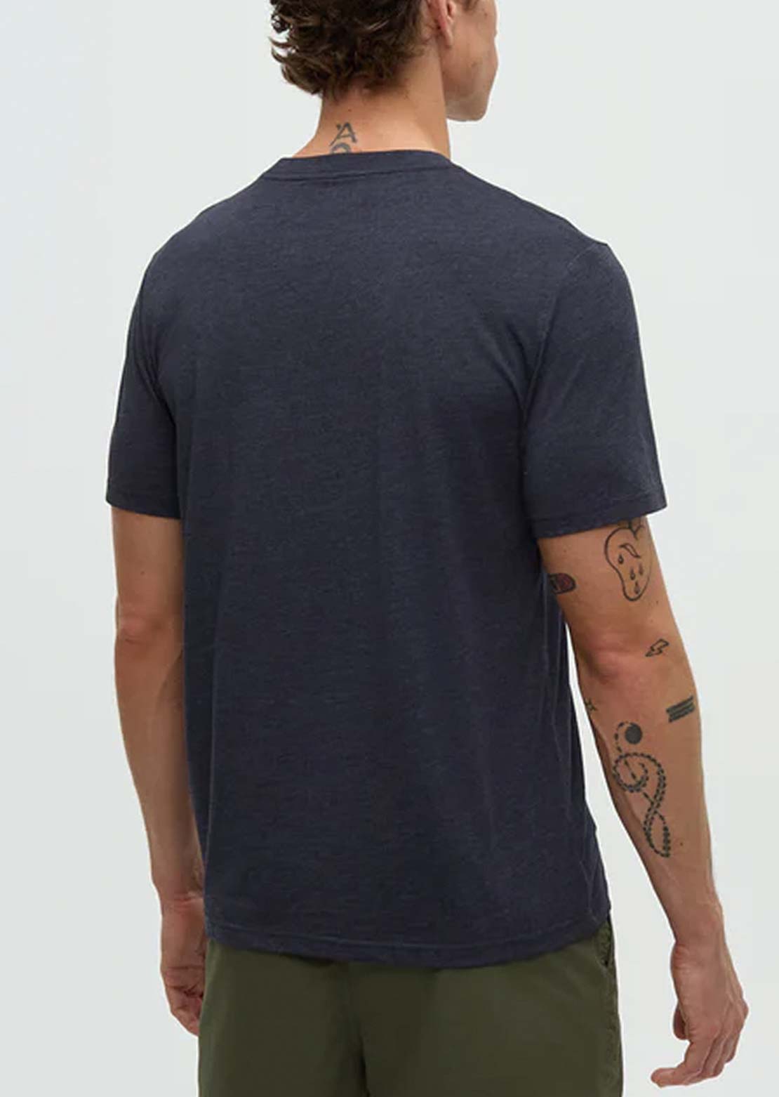 Tentree Men's Sasquatch T-Shirt Midnight Blue Heather/Fishing
