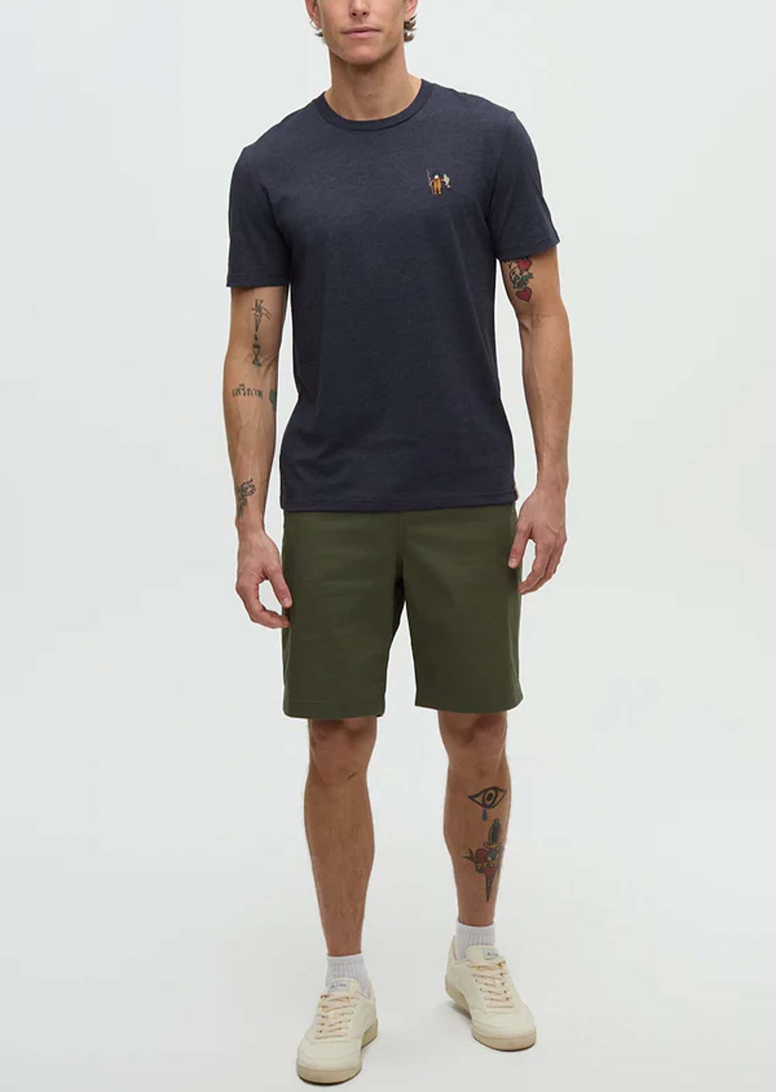 Tentree Men's Sasquatch T-Shirt Midnight Blue Heather/Fishing