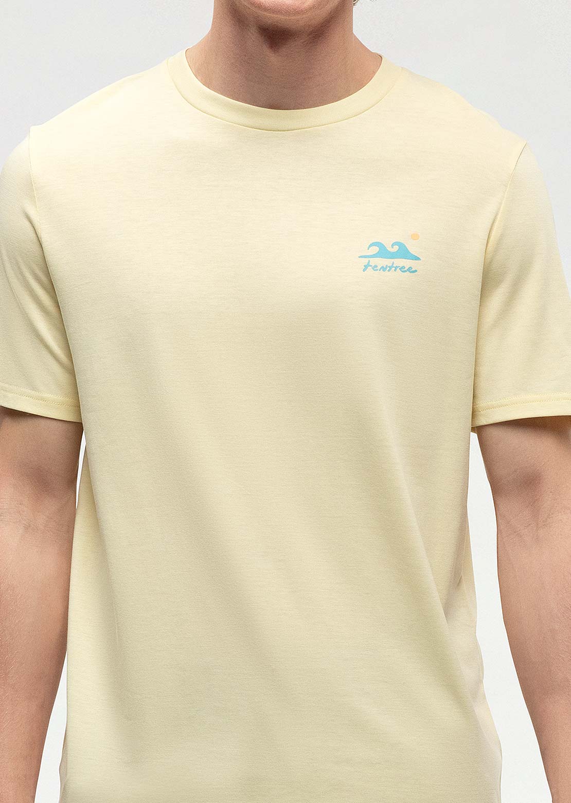 Tentree Men&#39;s Seaforestation T-Shirt Sunray/Sea Blue