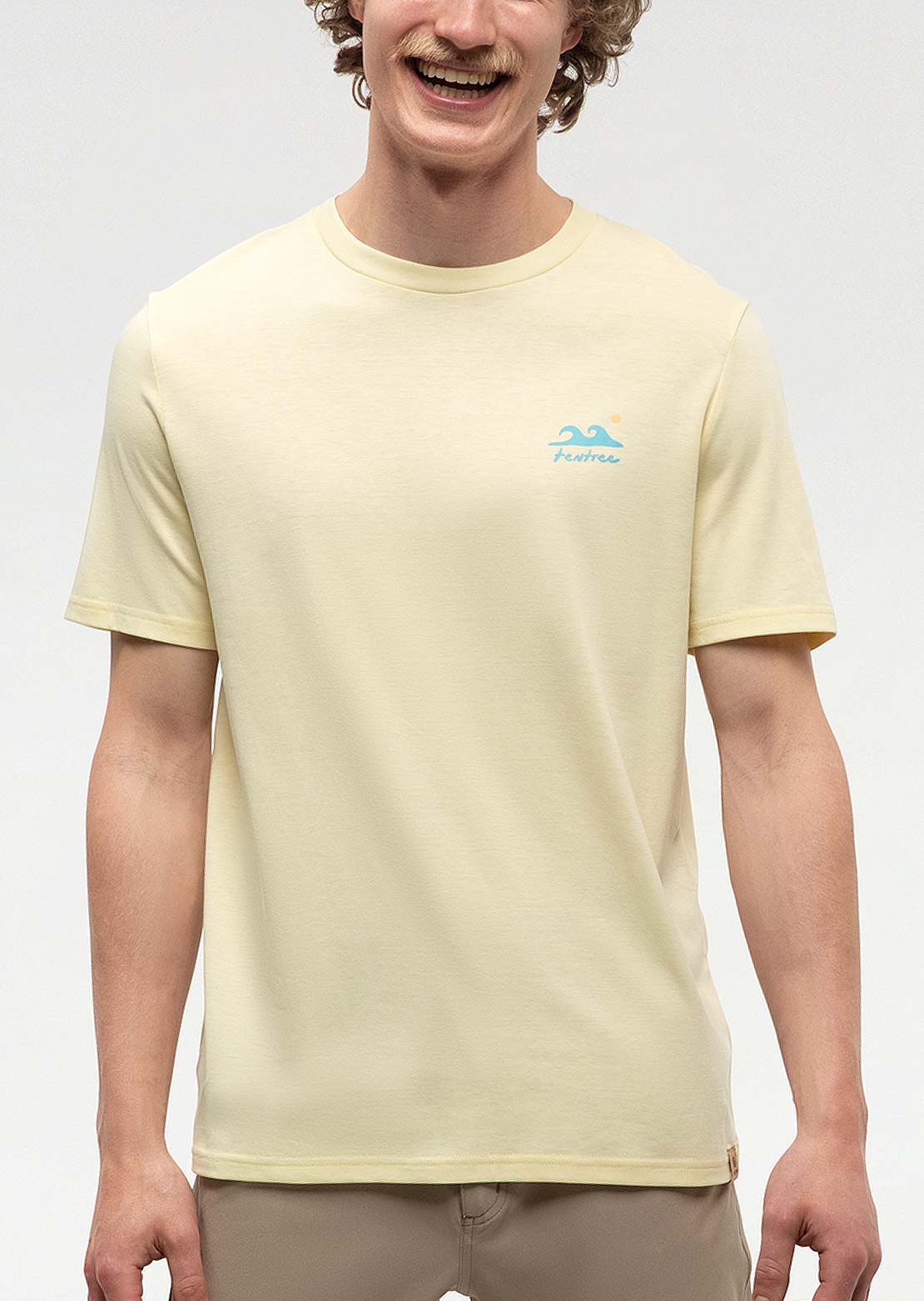 Tentree Men&#39;s Seaforestation T-Shirt Sunray/Sea Blue