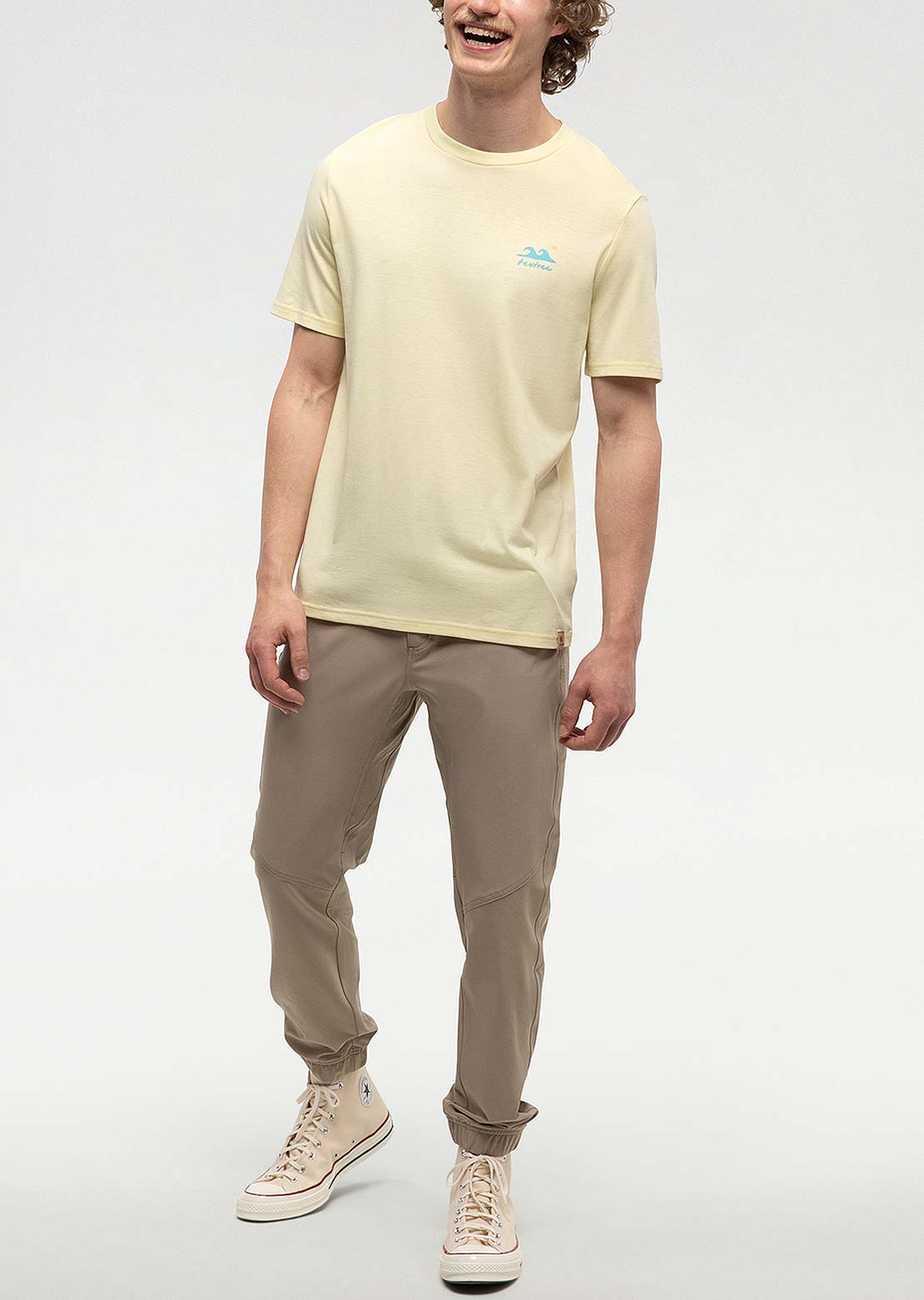 Tentree Men&#39;s Seaforestation T-Shirt Sunray/Sea Blue