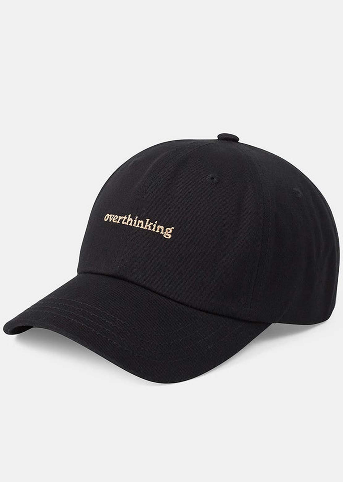 Tentree Men&#39;s Slogan Peak Cap Meteorite Black/Overthinking