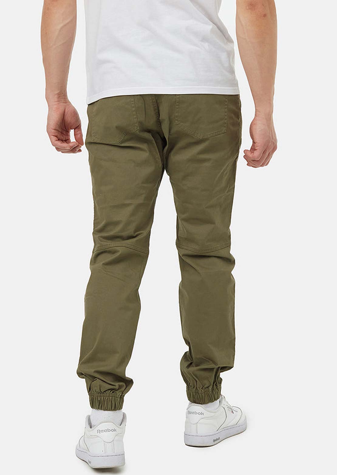 Tentree Men&#39;s Stretch Twill Everyday Jogger Pants Olive Night Green