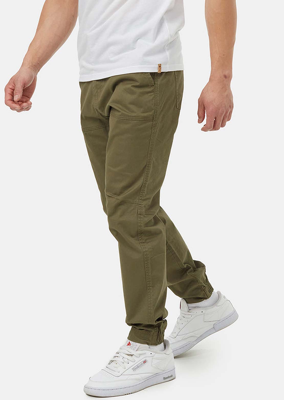 Tentree Men&#39;s Stretch Twill Everyday Jogger Pants Olive Night Green