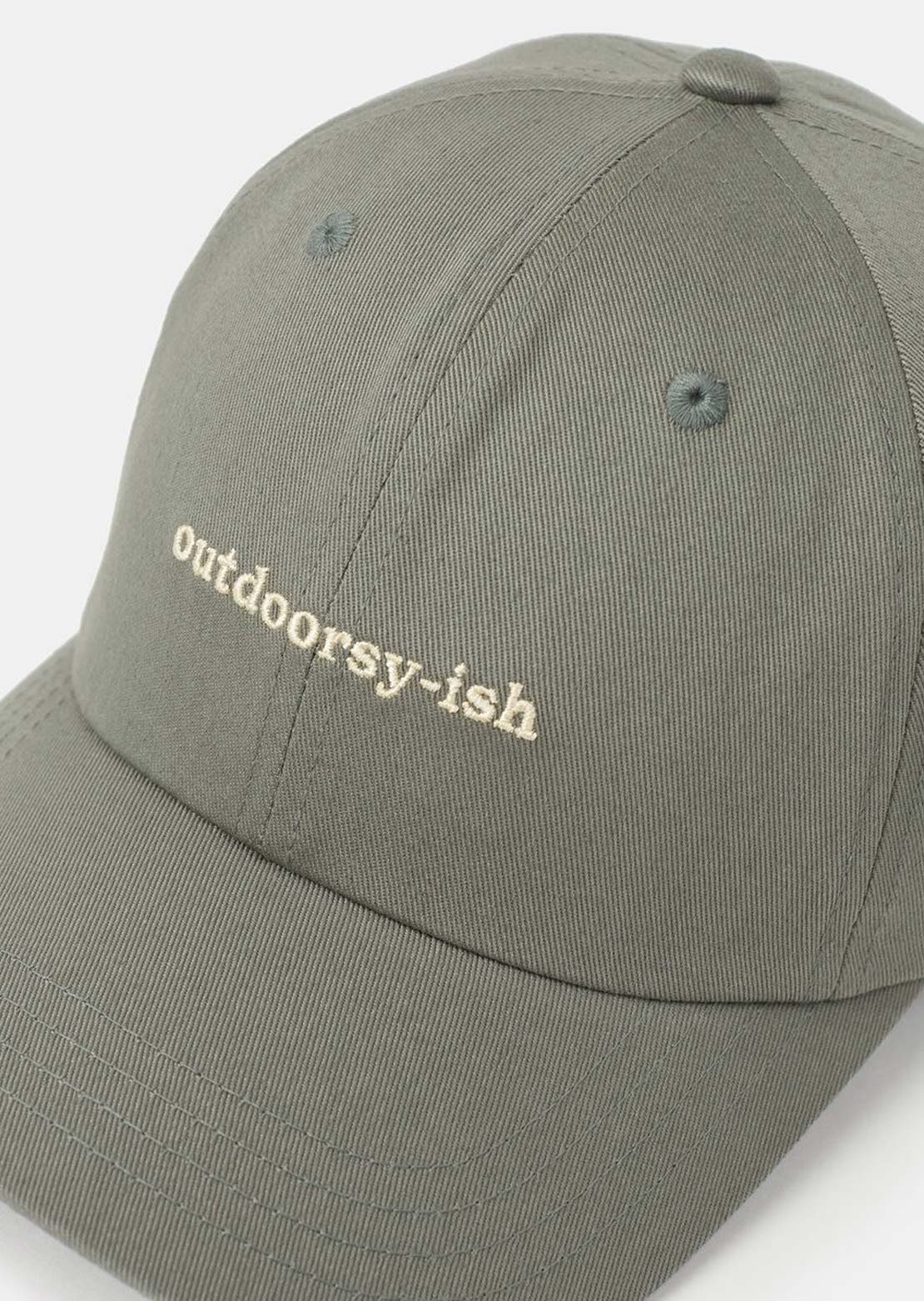 Tentree Unisex Slogan Peak Cap Agave Green/Outdoorsy