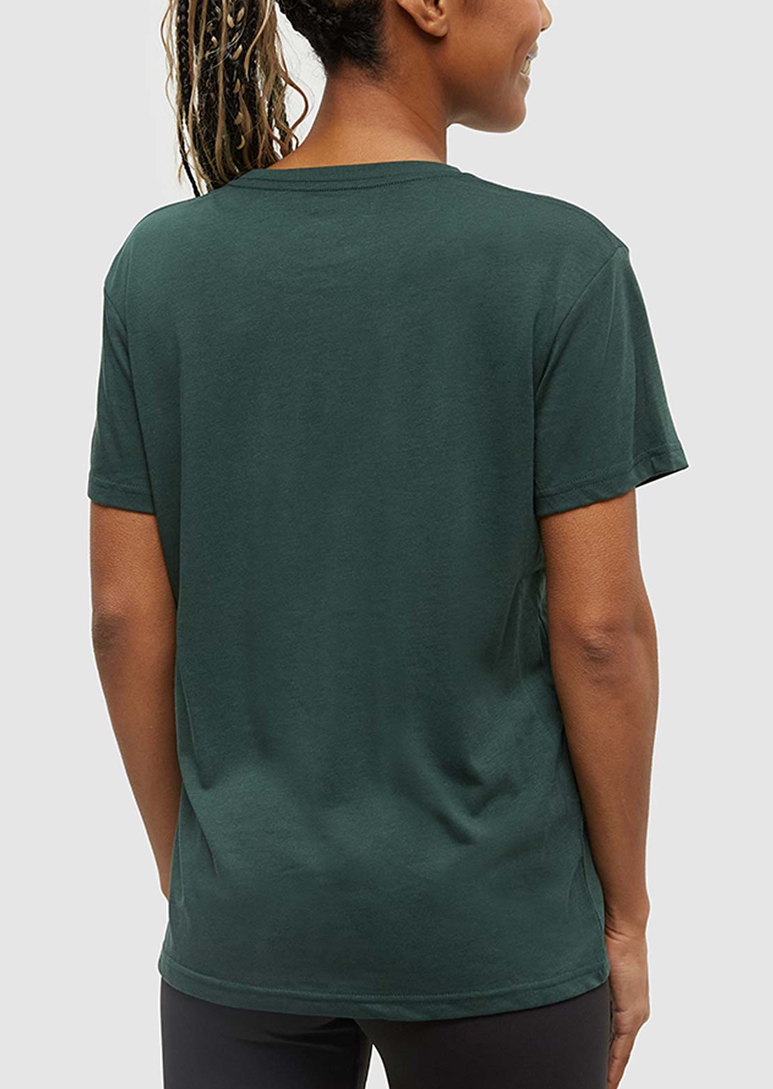 Tentree Women's Autumn Flora T-Shirt Forest Pine/Warm Oak