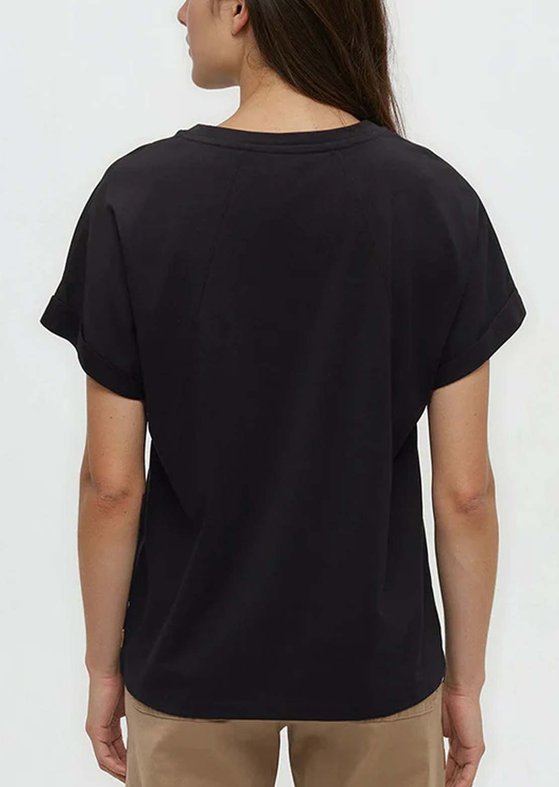 Tentree Women's Carey T-Shirt Meteorite Black
