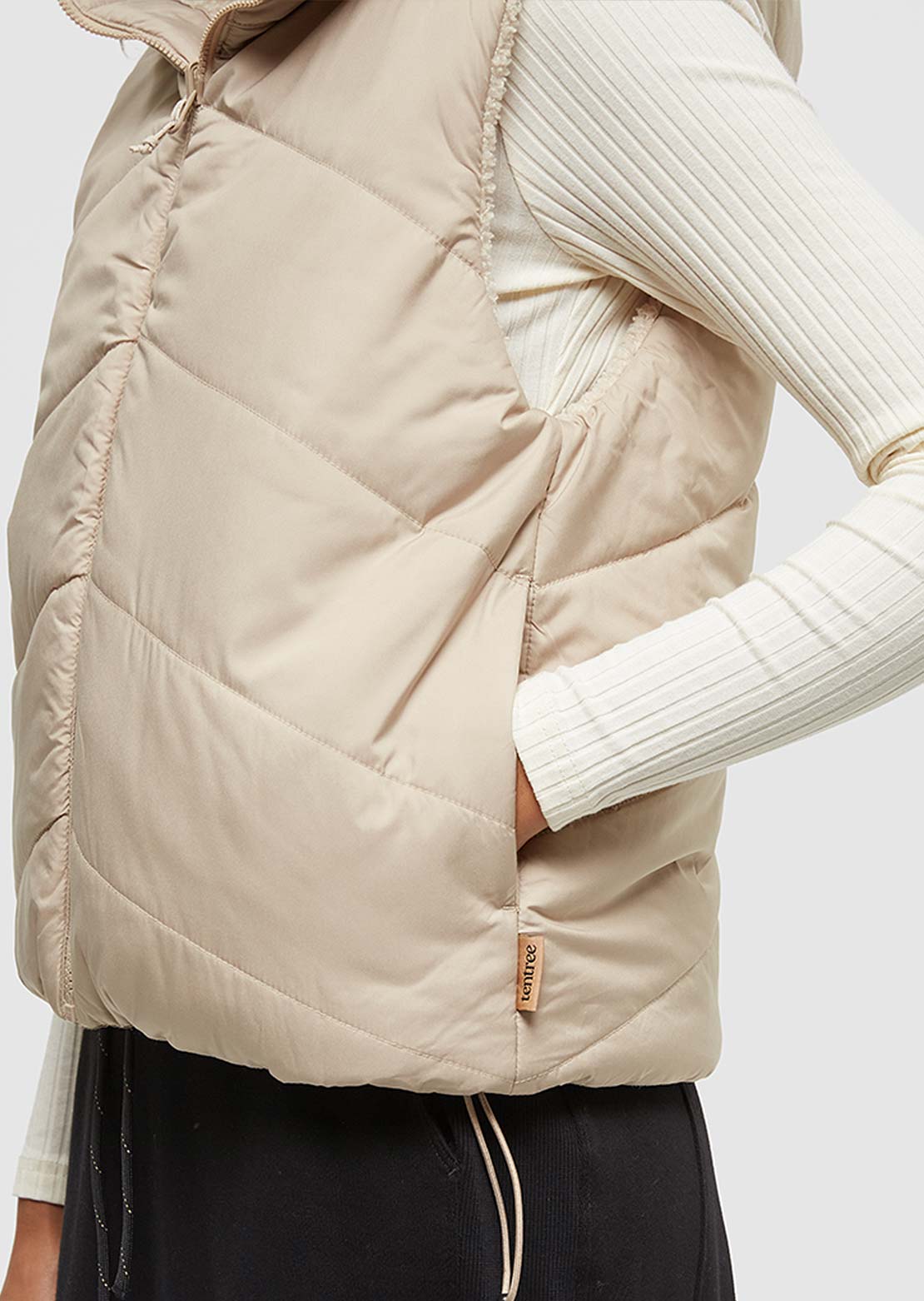 Tentree Women's Collins Vest Warm Oak/Birchwood