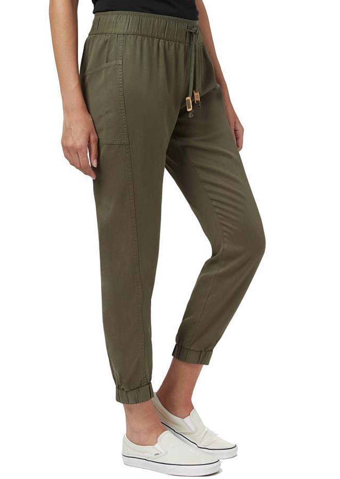 Tentree Women&#39;s Colwood Jogger Olive Night Green
