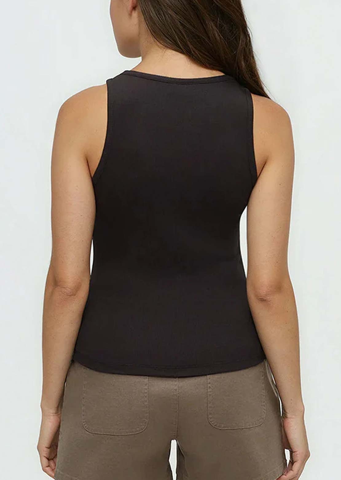 Tentree Women's Dover Tank Top Meteorite Black