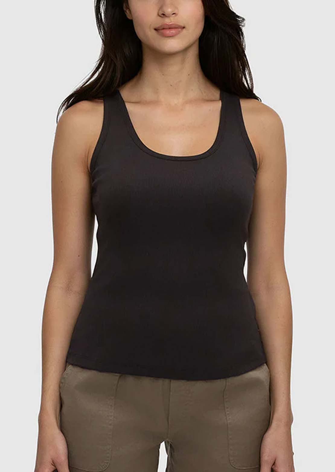 Tentree Women's Dover Tank Top Meteorite Black