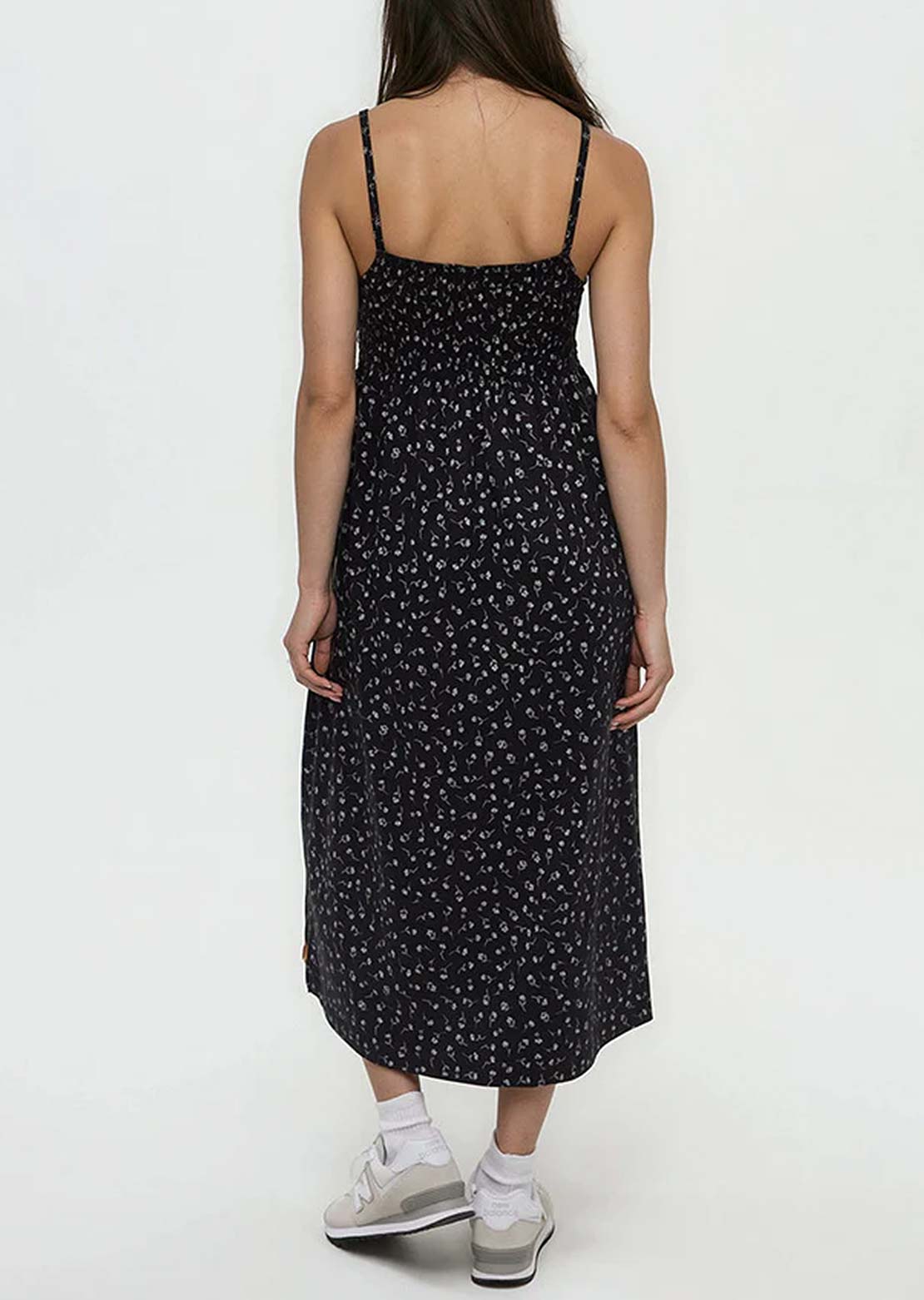 Tentree Women's Driftwood Dress Meteorite Black/Ditsy