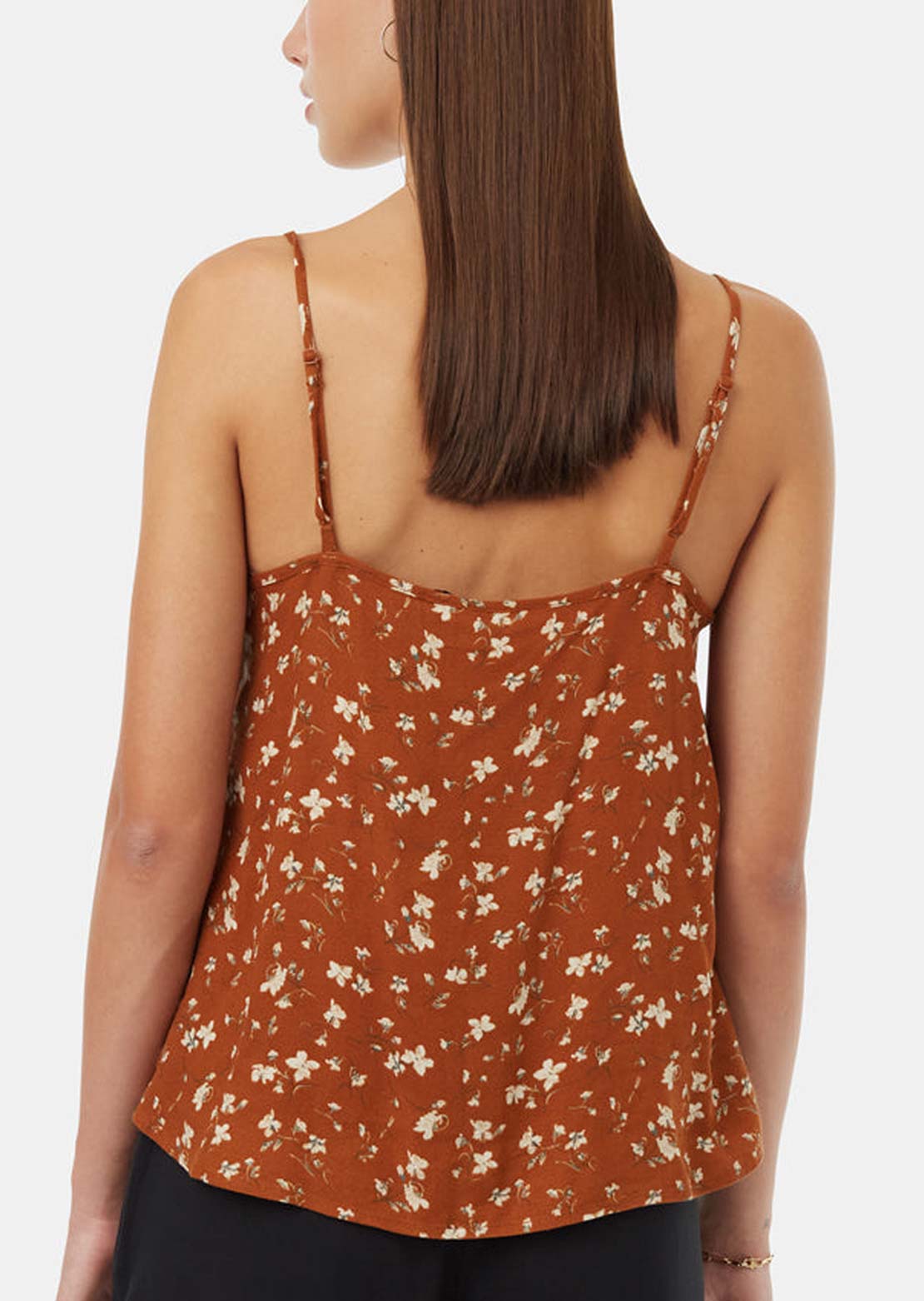 Tentree Women's EcoWoven Crepe Cami Toffee/Cornstalk