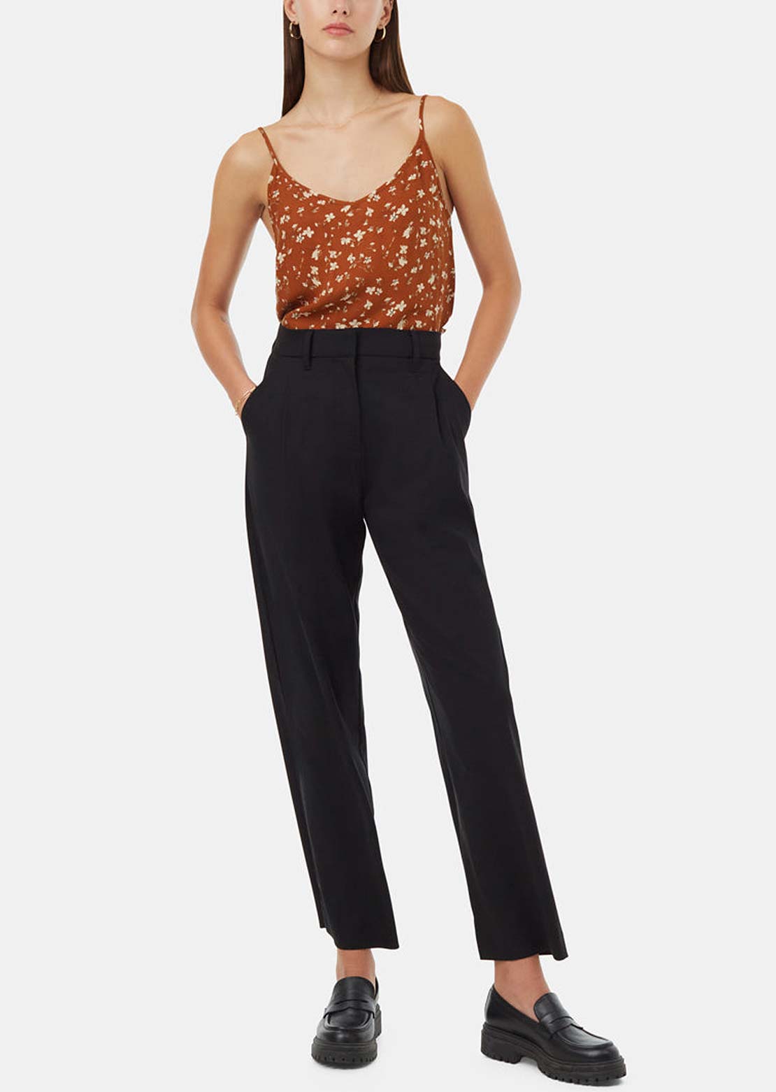 Tentree Women's EcoWoven Crepe Cami Toffee/Cornstalk