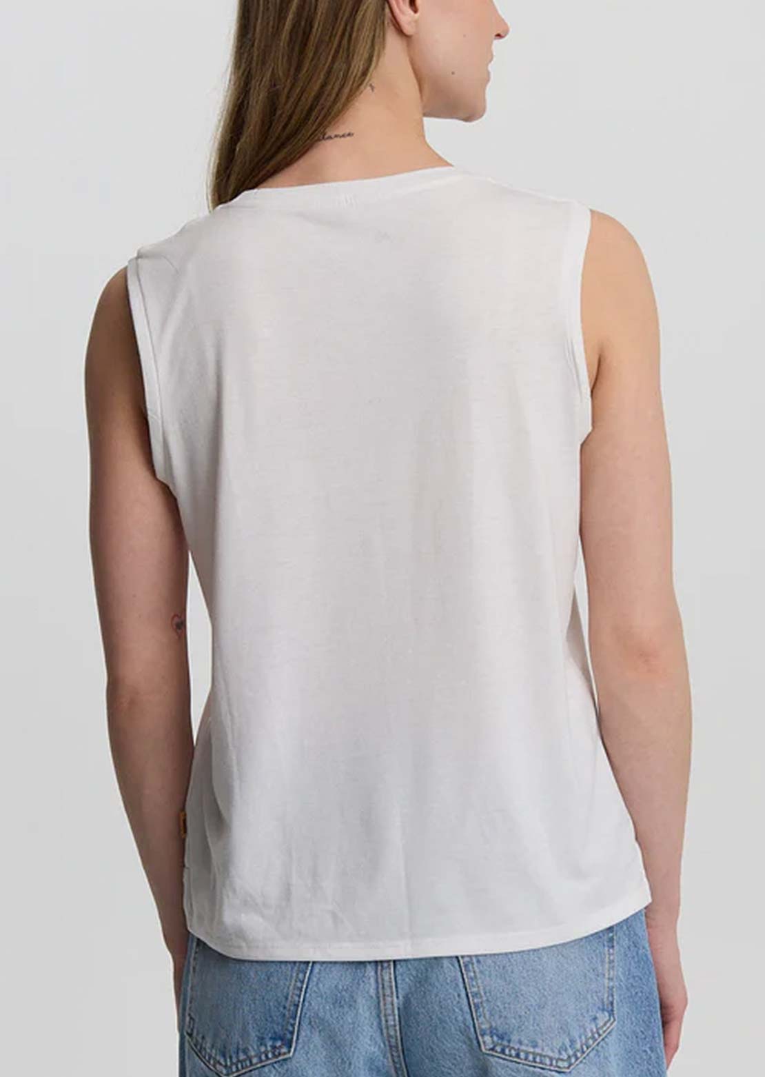Tentree Women's Four Square Tank Top Undyed/reen