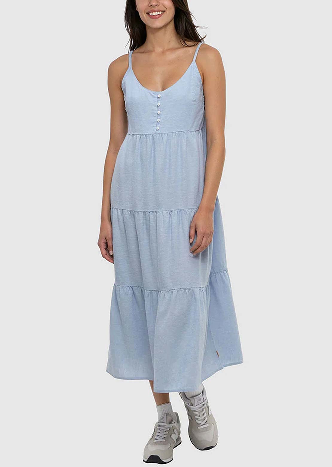Tentree Women's Hopewell Dress Lakeside Blue