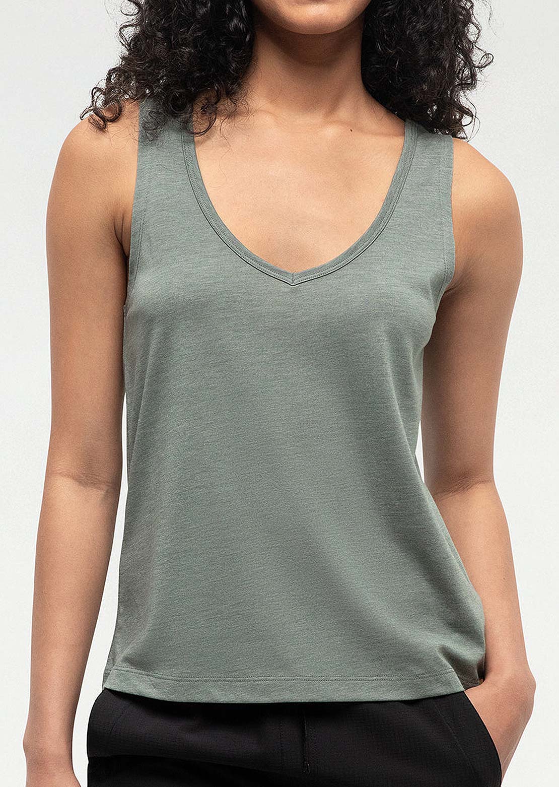Tentree Women&#39;s Kinney Tank Agave Green Heather