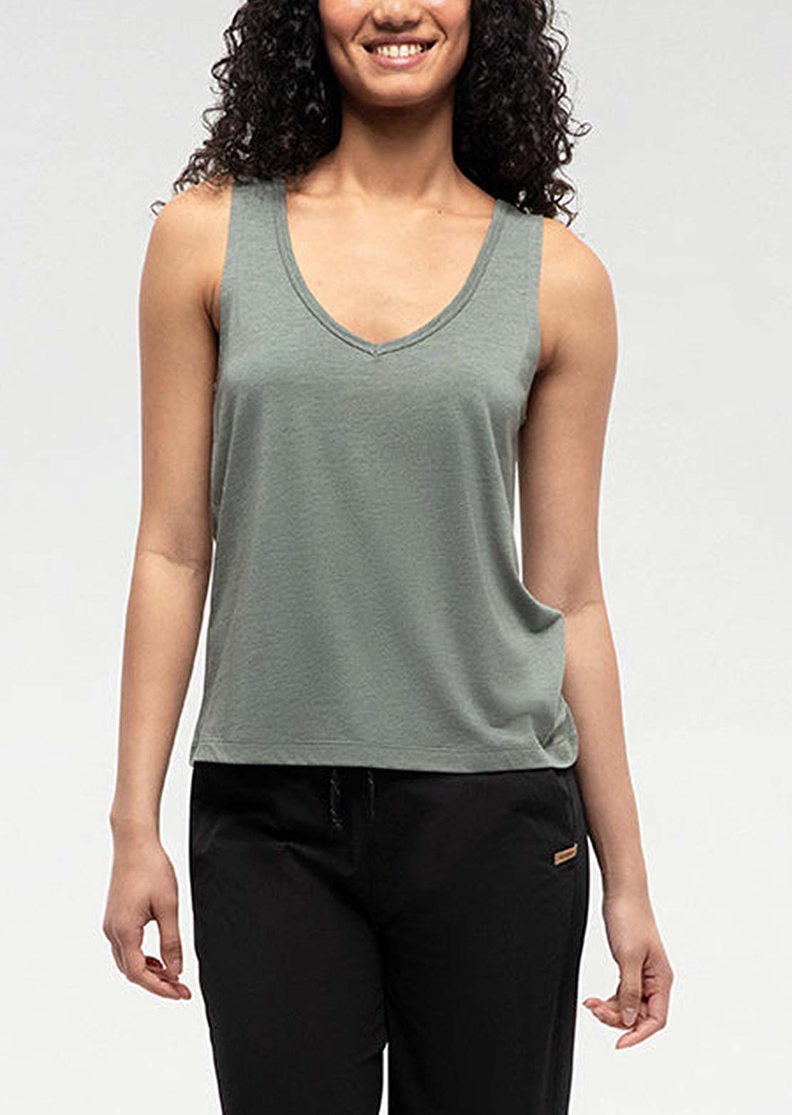 Tentree Women&#39;s Kinney Tank Agave Green Heather