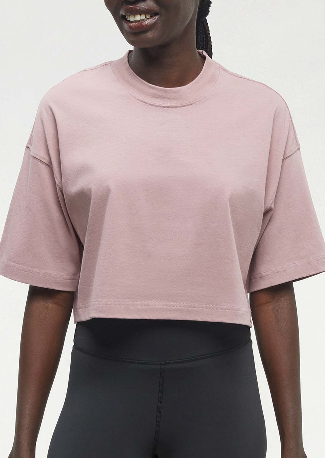 Tentree Women&#39;s Laurelwood Crop T-Shirt Vintage Mauve