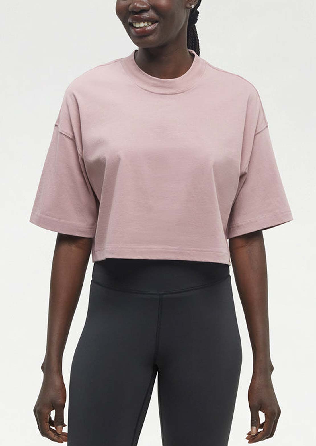 Tentree Women&#39;s Laurelwood Crop T-Shirt Vintage Mauve