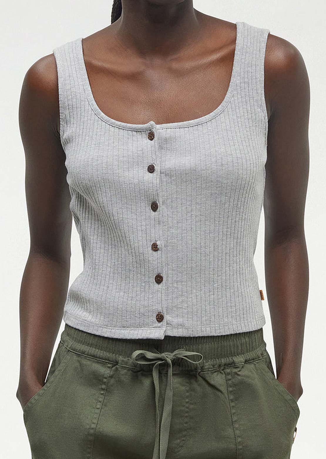 Tentree Women&#39;s Moraine Tank Grey Heather